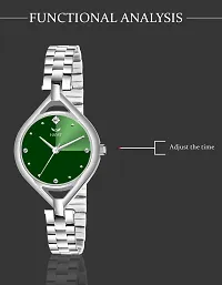 Trendy Silver Stainless Steel Analog Watch For Women-thumb3