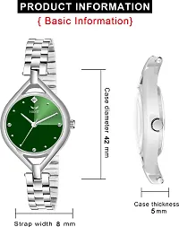 Trendy Silver Stainless Steel Analog Watch For Women-thumb4