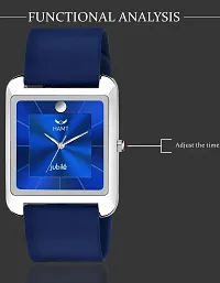 Stylish Blue Silicone Analog Watch For Men-thumb3