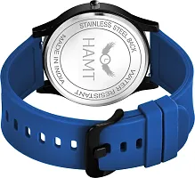 Stylish Blue Silicone Analog Watch For Men-thumb1