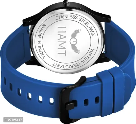 Stylish Blue Silicone Analog Watch For Men-thumb2