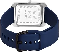 Stylish Blue Silicone Analog Watch For Men-thumb2