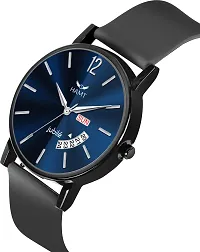 Stylish Blue Silicone Analog Watch For Men-thumb1