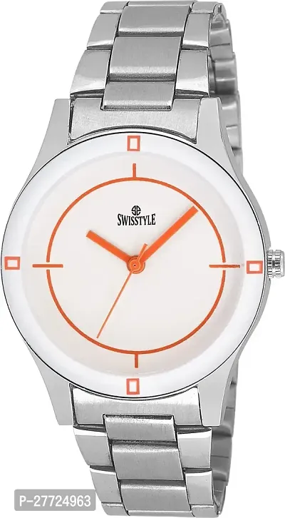 Stylish White Metal Analog Watch For Men-thumb0