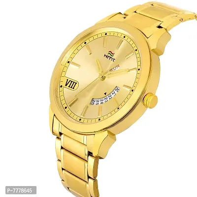 HEMT Day and Date Analog Gold Dial Men's Watch-HM-GR444-GLD-GLD-thumb2