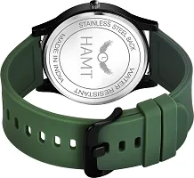 Stylish Green Silicone Analog Watch For Men-thumb4