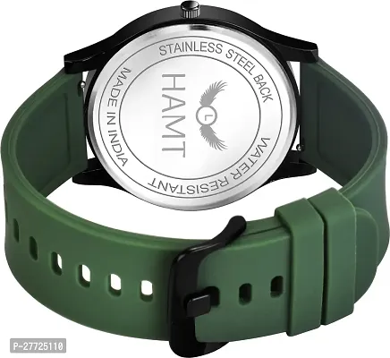 Stylish Green Silicone Analog Watch For Men-thumb5