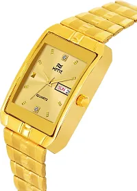 HEMT Fashion Analogue Men's Watch(Golden Dial Gold Colored Strap)-HM-GSQ005-GLD-GLD-thumb1