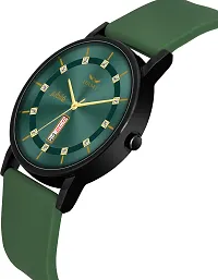 Stylish Green Silicone Analog Watch For Men-thumb3