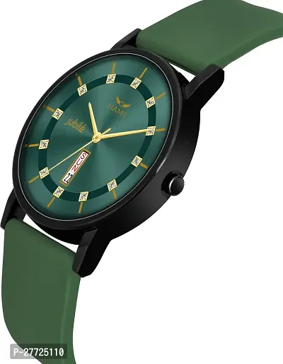 Stylish Green Silicone Analog Watch For Men-thumb4