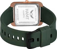 Stylish Green Silicone Analog Watch For Men-thumb3
