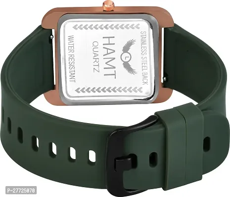 Stylish Green Silicone Analog Watch For Men-thumb4