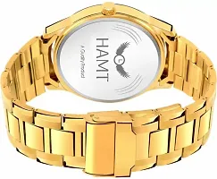 Stylish Golden Metal Analog Watch For Men-thumb2