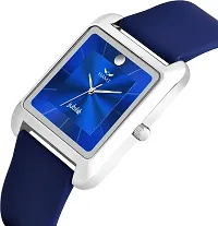 Stylish Blue Silicone Analog Watch For Men-thumb1