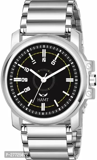 Stylish Silver Stainless Steel Analog Watch For Men-thumb0