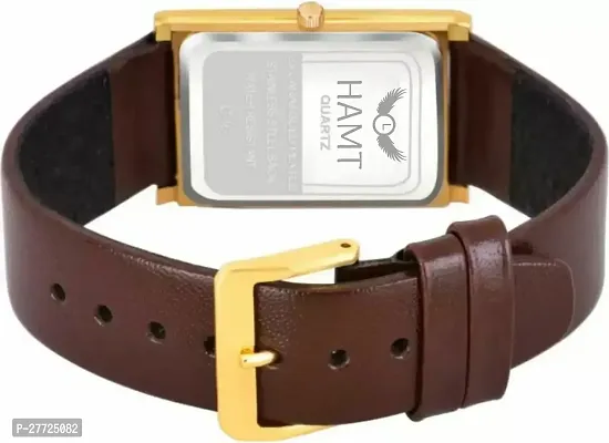 Stylish Brown Synthetic Leather Analog Watch For Men-thumb2