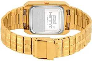 HEMT Fashion Analogue Men's Watch(Golden Dial Gold Colored Strap)-HM-GSQ005-GLD-GLD-thumb2