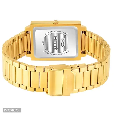 HEMT Day and Date Display Analog Men's Watch (HM-GSQ302-GLD-GLD, Golden)-thumb3