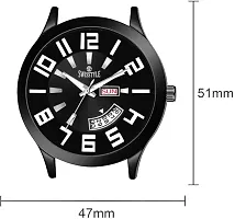 Stylish Black Silicone Analog Watch For Men-thumb3