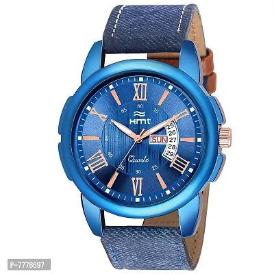 Hemt Analog Blue Dial Men's Watch-HM-GR066-BLU-BLU
