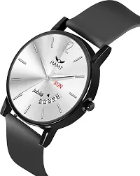 Stylish Black Silicone Analog Watch For Men-thumb3