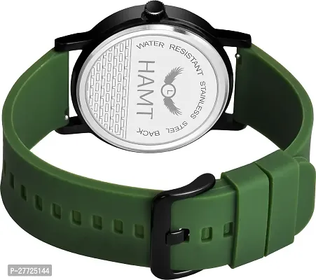 Stylish Green Silicone Analog Watch For Men-thumb5