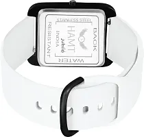Stylish White Silicone Analog Watch For Men-thumb1