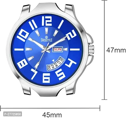 Stylish Blue Silicone Analog Watch For Men-thumb4