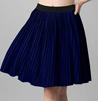 Stylish Fancy Designer Crepe Solid Skirts For Women-thumb1