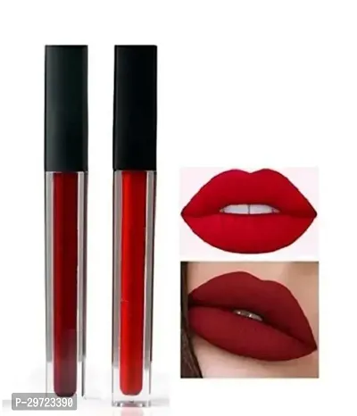 Matte Lipstick Red and Maroon Pack of 2-thumb0