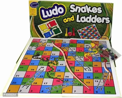 12 Ludo Board Game with Snake and Ladder | Family Entertaiment game | Fun game-thumb0