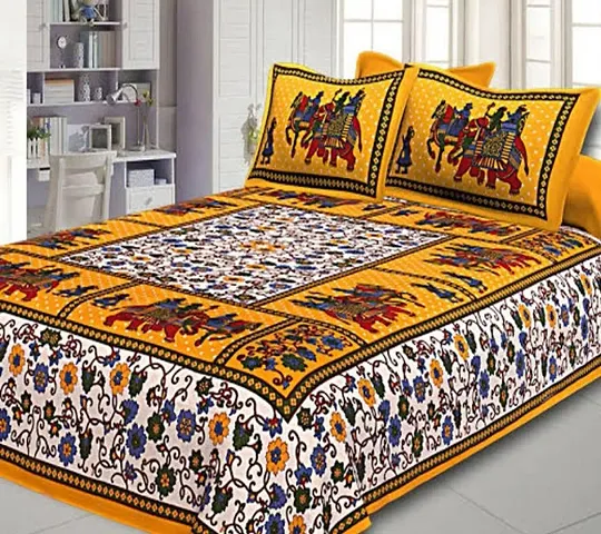 Jaipuri Printed Double Bedsheets