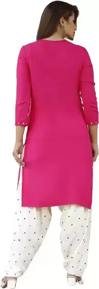 Trendy Rayon Kurti, Patiala and Dupatta Set-thumb2