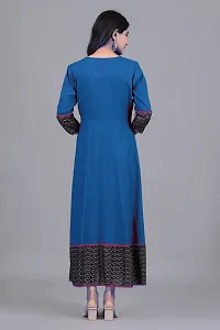 Embroided Flared Gown for Women-thumb1