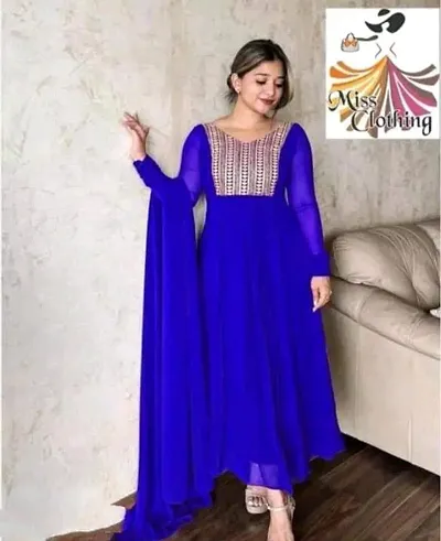 GEORGETTE KURTA WITH EMBROIDERY