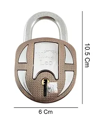 68mm Multi Iron Double Locking Mechanism High Security Home, Office, Shutter Lock | 8 Lever Hardened Shackle Iron 3 Key Padlock-thumb3