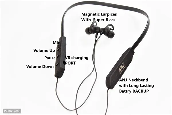 BLACK NECKBAND WITH HIGH BASS SOUND AN DIFFRENT LOOK HEADPHONE