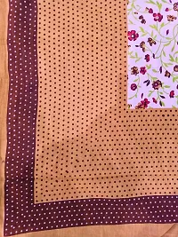 AOUDICHYA 300 TC Queen Size Double Bedsheet with Pillow Covers Pure Cotton Rajasthani Jaipuri Traditional Printed Bedcover Bedsheet with 2 Pillow Covers (Brown, Queen (90 inches X 84 inches))-thumb2