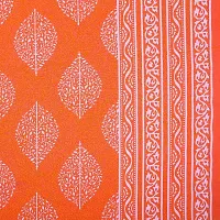 Parth Collection 300 TC Cotton Printed Double Bed Bedsheet Bedspread Traditional Rajasthani Jaipuri Printed Bedsheet with 2 Pillow Covers (Orange, Double (84 X 90 Inches))-thumb2