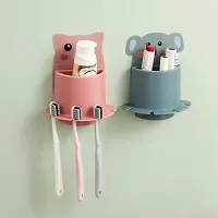 Wall Mounted Cartoon Toothbrush Holders for Bathroom Assorted Color-thumb3