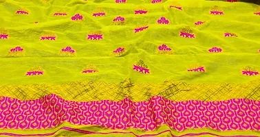 Embroidered Mekhela Chador Cotton Blend Saree-thumb1