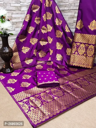 Embroidered Mekhela Chador Silk Blend Saree