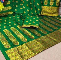 Embroidered Mekhela Chador Silk Blend Saree-thumb1