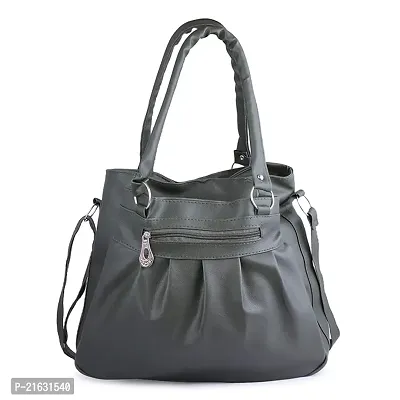 Stylish Turquoise PU Solid Handbags For Women-thumb0