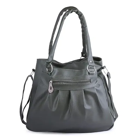 Ankita F World Women Shoulder Handbag PU Tote (Dark Green) POL_19