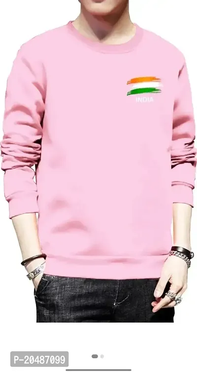 Farida Brand Symbol-India Men Sweatshirt (S, Pink)