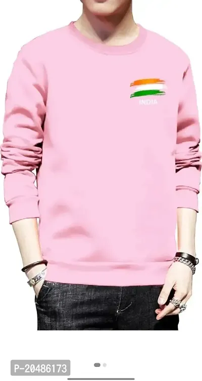 Farida Brand Symbol-India Men Sweatshirt (XL, Pink)