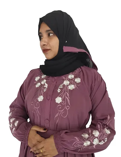 BOX Plate embroidery High Quality Burqa for long use