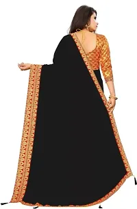 Elegant Art Silk Saree With Blouse Piece For Women-thumb1