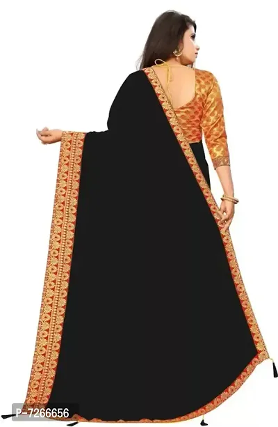 Elegant Art Silk Saree With Blouse Piece For Women-thumb2